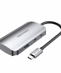 Vention USB-C to USB-C Docking Station - Grey aluminium