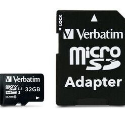 Verbatim 32GB Premium 300x Micro SD Card with Adaptor Up to 45MB/sec