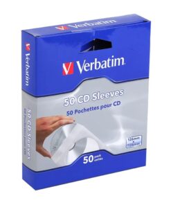 Verbatim CD DVD White paper sleeves (50 pack)
