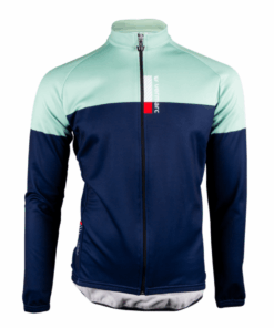Vermarc Warm Riding Jersey ThermoSquare E.Y.R - Navy/Aqua - 3XL