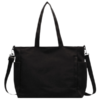 Versatile Canvas Tote Bag With Adjustable Strap - Black