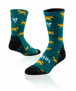 Versus Leopard Active Crew Socks - 8-12