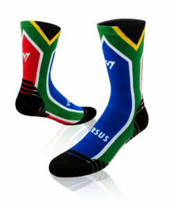 Versus South African Flag Active Crew Socks - 4-7