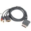 VGA Component Audio Cable Compatible for Xbox 360 HD, VGA, AV Cable & 2RCA