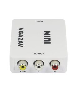 VGA2AV Mini VGA to AV RCA Converter for PC & Audio