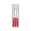 Victorinox Paring Knife Set 3Pce Red
