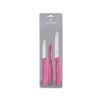 Victorinox Paring Knife Set Zest 3Pce Pink