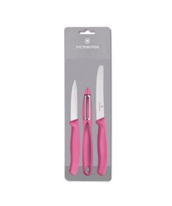 Victorinox Paring Knife Set Zest 3Pce Pink
