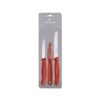 Victorinox Paring Knife Set Zest 3Pce Red