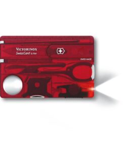 Victorinox Swisscard Lite Transparent 82mm - Transparent Red