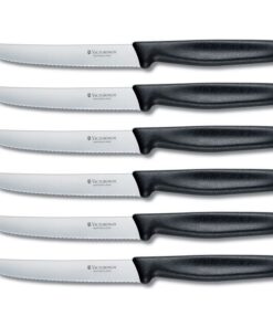 Victorinox Table Knife Set 6Pce Black