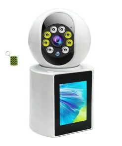 Video Calling Smart Home Camera - Stay Connected with V360 Pro App + Key Holder