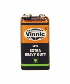 Vinnic 9V Sum9 6F22 Extra Heavy Duty Batteries (5 Pieces)