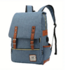 Vintage Laptop Backpack - Built-in USB Charging Port