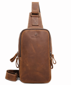 Vintage Leather Crossbody Sling Bag