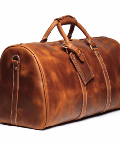 Vintage Leather Duffel Bag