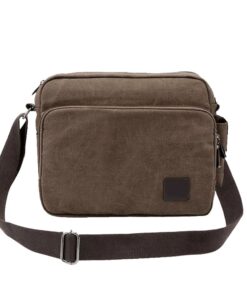 Vintage Style Multifunction Canvas Messenger Crossbody Bag