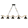 Vintage Twisted Rope Style Pendant Lamp 5 Lights