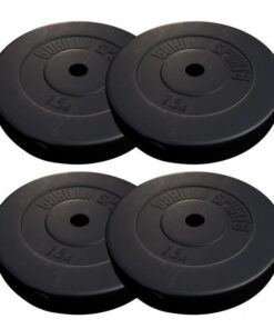 Vinyl Weight Plate Set - 4x 7.5KG For 30/31mm Barbell Gorilla Sports SA