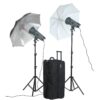 Visico VE-400PLUS 2-Head Umbrella Studio Flash Kit