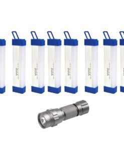 Vito Emergency Rechargeable Lamp and Stier Torch - 8 Pack