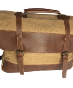 Vivace - 100% Canvas Laptop Bag - Khaki