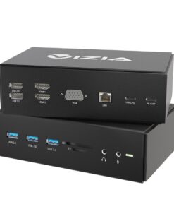 Vizia 15 in 1 USB C Dual Display Docking Station Hub for Apple and Windows
