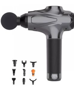 VolaFit - 30 Speed Percussive Deep Muscle Tissue Massage Gun - 10 Heads