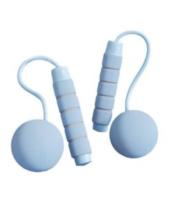 VolaFit - Heavier Weighted Tangle Free Cordless Skipping Jump Rope - Blue