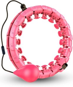 VolaFit - Smart Weighted Hoola Hoop with Gravity Ball for Exercise - Pink