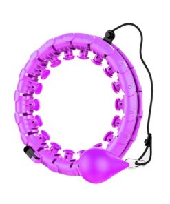 VolaFit - Smart Weighted Hoola Hoop with Gravity Ball for Exercise - Purple