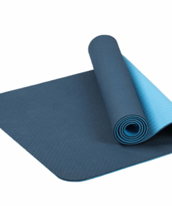 VolaFit - TPE Non Slip Gym Exercise Pilates Yoga Mat - 6mm Thick - Blue