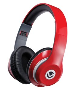Volkano Falcon Series Wired Aux Headphones with Mic - Red