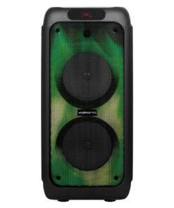 Volkano - Helios Series Dual 8" Bluetooth Party Speaker - Black