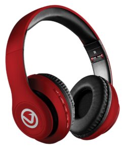 Volkano Impulse Series Wireless Bluetooth Headphones - Red
