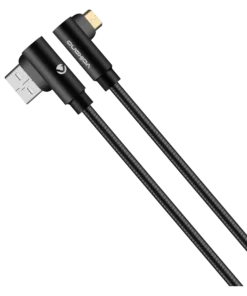 Volkano Iron 90Â° Micro USB Cable 1.2m Black