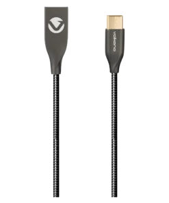 Volkano Iron Type-C 1.2m Charge and Data Cable Black