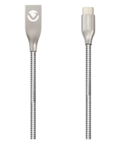 Volkano Iron Type-C 1.2m Charge and Data Cable Silver