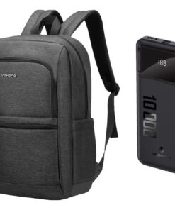 Volkano Pulse Series Laptop Backpack with Punch Series 1000 mAh Power Bank