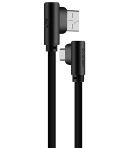 Volkano Slim Micro 90Â° USB Cable 1.2m Black