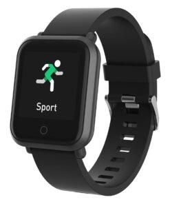Volkano Smart Watch for Fitness with Heart Rate Monitor - Black Serene