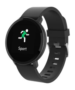 Volkano Smart Watch for Men or Women with Heart Rate Monitor - Trend Series - Black