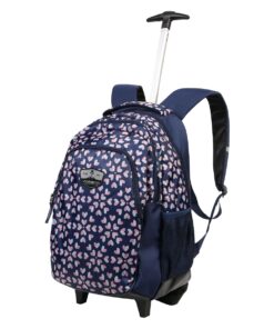Volkano Winner Series Trolley Backpack - Navy Floral