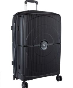 Voyager Aeon Medium 4 Wheel Trolley Case - Jet Black