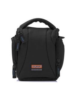 Voyager Camera Bag (Black & Orange) - VOY-CB10B