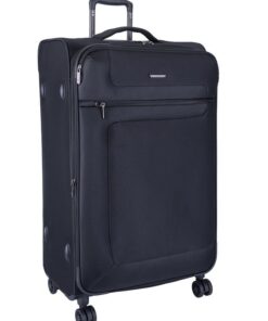 Voyager Istria Large 4 Wheel Trolley Case - Black