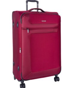 Voyager Istria Large 4 Wheel Trolley Case - Red