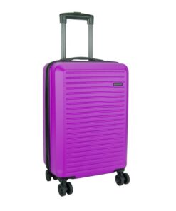 Voyager Mahe 4 Wheel Trolley Carry On - Purple