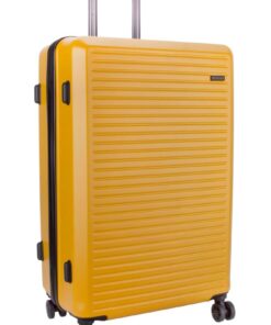 Voyager Mahe Large 4-Wheel Trolley Case - Large - Mustard