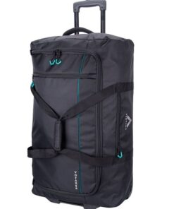 Voyager Trek Large 2 Wheel Trolley Duffel - Jet Black